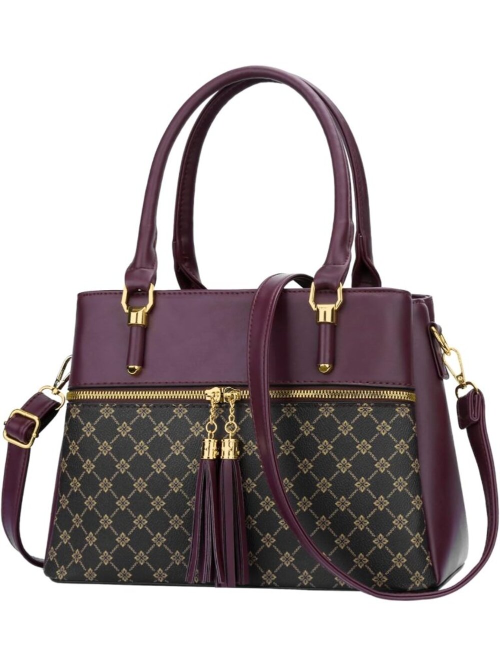 Stylish PU Leather Satchel Bag for Women | Chic Top Handle Handbag